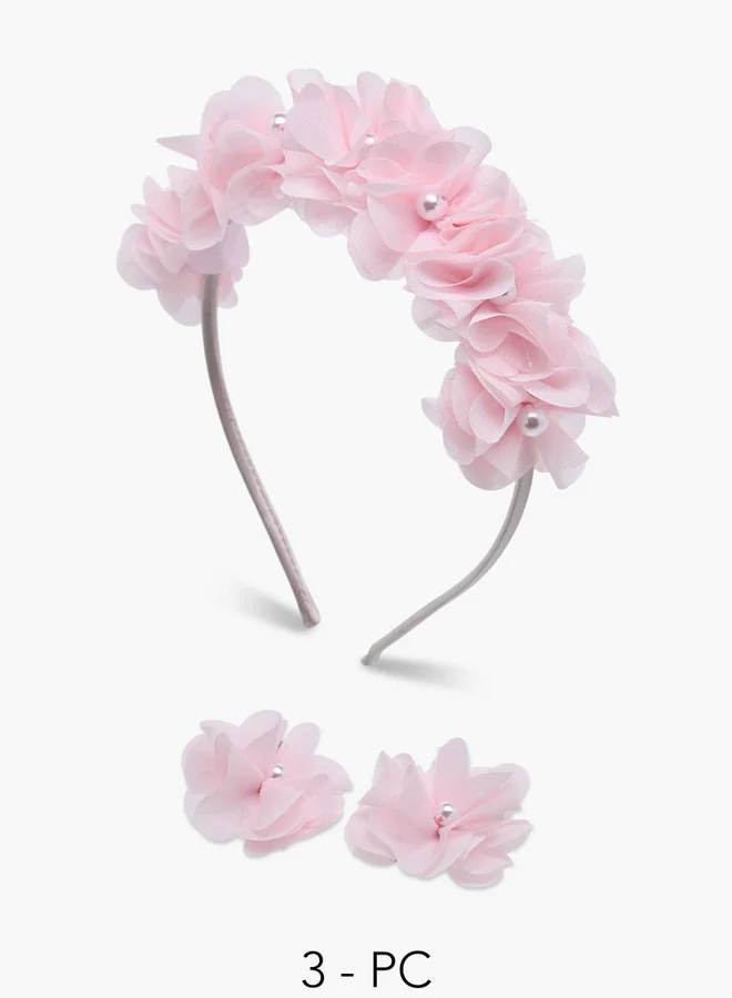 فلورا بيلا من شو إكسبرس Set Of 3 Hairband With Hair Clip Ramadan Collections